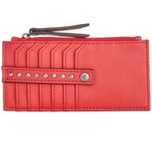 INC NEW International Concepts Salsa Red Credit Card ID Organizer Change Purse